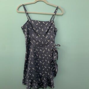 Hollister satin floral dress